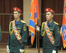 Специальное управление федеральной противопожарной службы № 19 получило собственное знамя МЧС